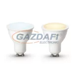   PHILIPS Hue White Ambiance 8718696671184 intelligens vezérelhető fényforrás, 2 db GU10, 5.5W, 250Lm, 2200–6500K