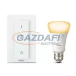   PHILIPS Hue White Ambiance 8718696678404 intelligens vezérelhető fényforrás fényerőszabályzóval, E27, 9W, 750Lm, 2200–6500K