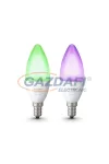 PHILIPS Hue Ambience 8718696695241 intelligens vezérelhető fényforrás szett vezérlővel, E14, 6.5W, 470Lm, 2000K–6500 K +16 millió szín PHILIPS Hue Ambience 8718696695241 intelligens vezérelhető fényforrás szett vezérlővel, E14, 6.5W, 470Lm, 2000K–6500 K +16 millió szín