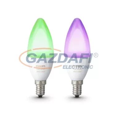 PHILIPS Hue Ambience 8718696695241 intelligens vezérelhető fényforrás szett vezérlővel, E14, 6.5W, 470Lm, 2000K–6500 K +16 millió szín PHILIPS Hue Ambience 8718696695241 intelligens vezérelhető fényforrás szett vezérlővel, E14, 6.5W, 470Lm, 2000K–6500 K +16 millió szín