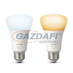   PHILIPS Hue White Ambiance 8718696729083 intelligens vezérelhető fényforrás szett, E27, 9W, 750Lm, 2200–6500K 2 db