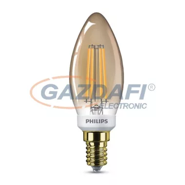 PHILIPS 871869681409300 LED fényforrás, classic 5W B35 E14 2200K GOLD SRT4