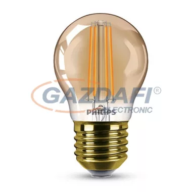 PHILIPS 871869681411600 LED fényforrás, classic 5W P45 E27 2200K GOLD SRT4