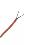 SiHF-O 2x2,5mm2 Cablu furtun izolat siliconic, rezistent la caldura, 300 / 500V roșu / maro