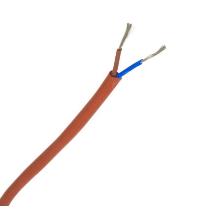   SiHF-O 2x2,5mm2 Hőálló, szilikon szigetelésű tömlővezeték 300/500V vörös/barna
