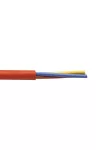 SiHF-O 2x4mm2 Heat resistant silicone insulated hose 300/500V red/brown