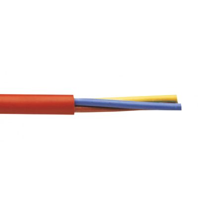   SiHF-J 4x10mm2 Cablu furtun izolat siliconic, rezistent la caldura, 300 / 500V roșu / maro