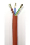SiHF-J 3x2,5mm2 Hőálló, szilikon szigetelésű tömlővezeték 300/500V vörös/barna