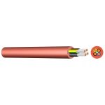   SiHF-J 5x0,75mm2 Hőálló, szilikon szigetelésű tömlővezeték 300/500V vörös/barna