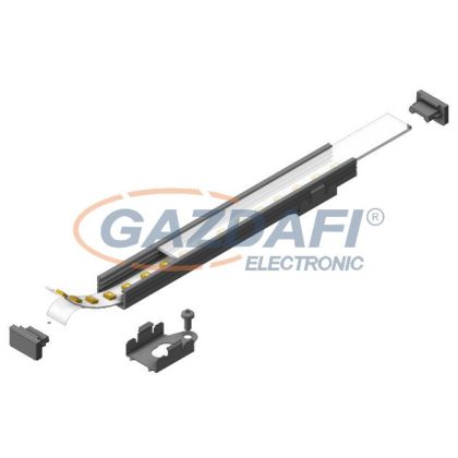   S&G Natúr alu LED profil "Slim", üres, festhető (1m) 8902 0000