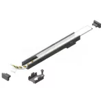   S&G Eloxált alu LED profil "Slim", üres, nem festhető (1m) 8902 0020