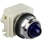   SCHNEIDER 9001KP38L9 Indicator light, 30mm, 120V AC / DC, blue, IP66