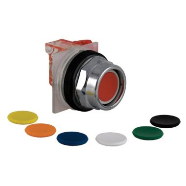SCHNEIDER 9001KR2UH13 Pushbutton, 1NO + 1NC, with protective ring