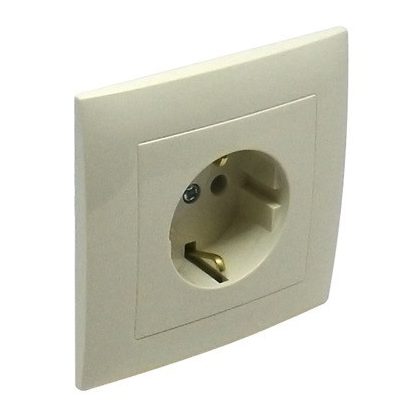 Efapel 90138_CMF komplett gyerekzáras dugalj, elefántcsont