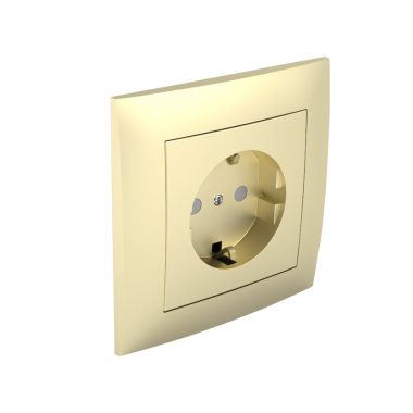 Efapel 90138_CDU komplett gyerekzáras dugalj, arany