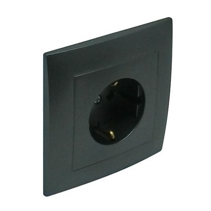 Efapel 90138_CIS komplett gyerekzáras dugalj, szürke