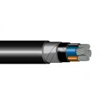   SZAMKAM 4x16mm2 alumínium földkábel alumínium szalaggal RE 0,6/1kV fekete