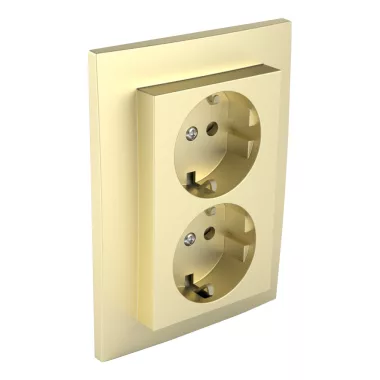 Efapel  90331_CDU dupla dugalj, arany