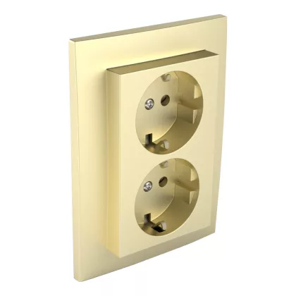 Efapel 90331_CDU dupla dugalj, arany