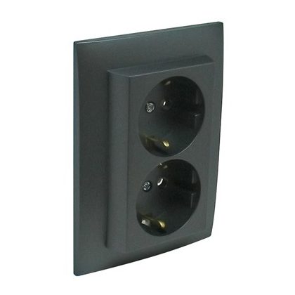 Efapel 90331_CIS dupla dugalj, szürke