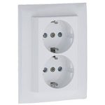 Efapel 90332_CBR gyerekzáras dupla dugalj, fehér