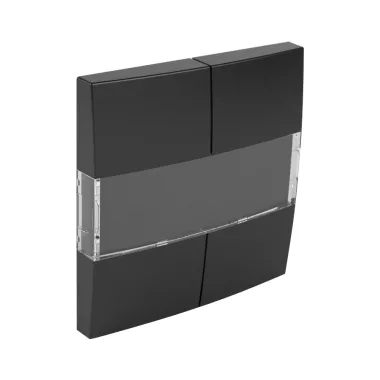 Efapel 90600_TPM Négypólusú kapcsoló fedlap, fekete