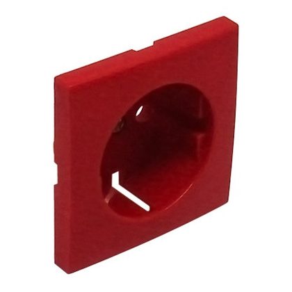 Efapel 90631_TVM Fedlap SCHUKO aljzathoz, piros