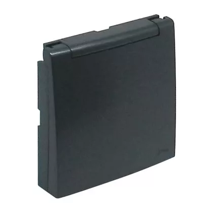   Efapel 90634_TIS Gyerekzáras Fedlap SCHUKO aljzat IP44, szürke