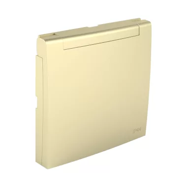 efapel 90654_TDU Csapfedeles fedlap csatlakozóaljzathoz IP44, francia típus arany