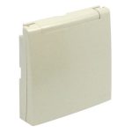   efapel 90654_TPE Csapfedeles fedlap csatlakozóaljzathoz IP44, francia típus gyöngyház