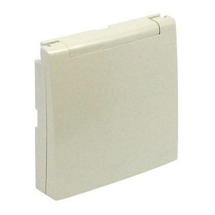   efapel 90654_TPE Csapfedeles fedlap csatlakozóaljzathoz IP44, francia típus gyöngyház