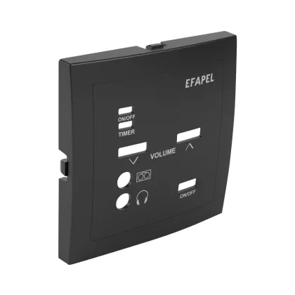 Efapel 90702 TPM Fedlap 21372 vezérlőegységhez fekete