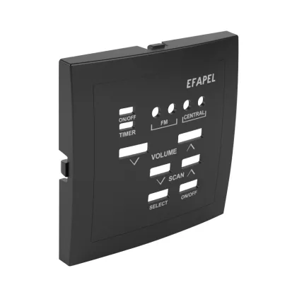 Efapel 90703 TPM Fedlap 21373 vezérlőegységhez fekete