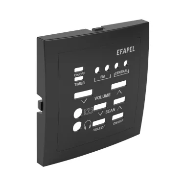 Efapel 90707 TPM Fedlap 21377 vezérlőegységhez fekete