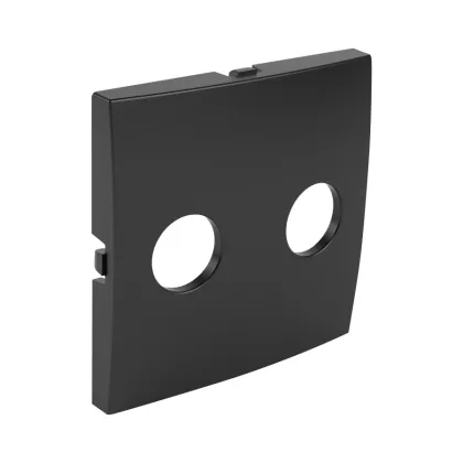 Efapel 90713 TPM audió aljzat fedlap, fekete