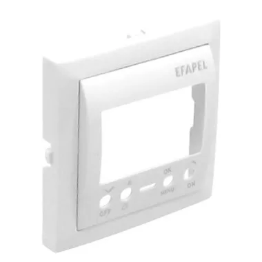 Efapel 90743_TBR Fedlap digitális kapcsolóórára, fehér