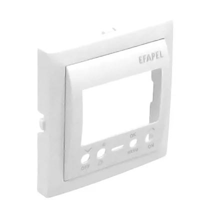 Efapel 90743_TBR Fedlap digitális kapcsolóórára, fehér