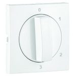   Efapel 90766_TBR Fedlap forgócsapos kapcsolóhoz, (0,1,2,3) jellel fehér színű