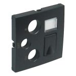   efapel 90770_TIS 21544, 21545 Multimédia aljzat fedlap, szürke