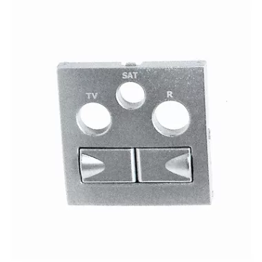 efapel 90773 TAL 21546 multimédia aljzat fedlap, alumínium