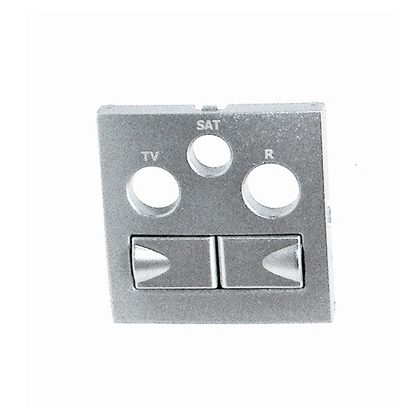 efapel 90773 TAL 21546 multimédia aljzat fedlap, alumínium