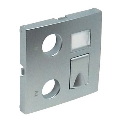   efapel 90774 TAL 21535, 21534 multimédia aljzat fedlap, alumínium