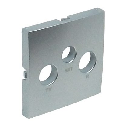 efapel 90775 TAL Fedlap R-TV-SAT aljzathoz, alumínium