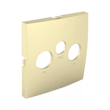 efapel 90775 TDU Fedlap R-TV-SAT aljzathoz, arany