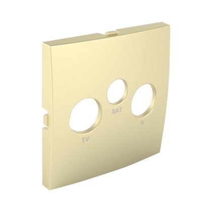 efapel 90775 TDU Fedlap R-TV-SAT aljzathoz, arany
