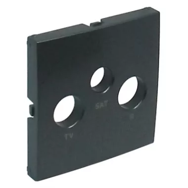 efapel 90775 TIS Fedlap R-TV-SAT aljzathoz, szürke