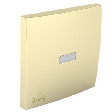 Efapel 90795 TDU Egyes billentyű jelzőfényes csengő jellel arany