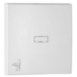   Efapel 90796 TBR Egyes billentyű jelzőfényes pincér jellel fehér