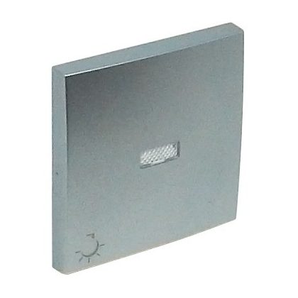   Efapel 90797 TAL Egyes billentyű jelzőfényes lámpa jellel alumínium