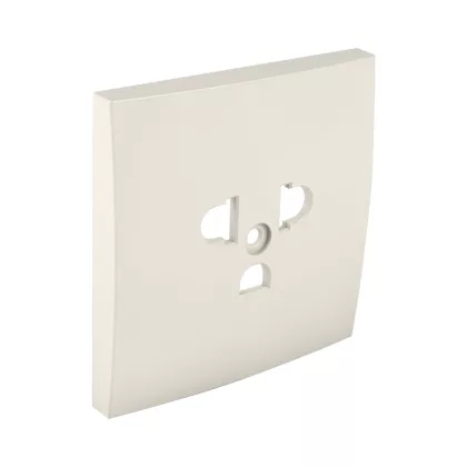   efapel 90841_TMF Fedlap csatlakozóaljzathoz EURO-USA típus elefántcsont